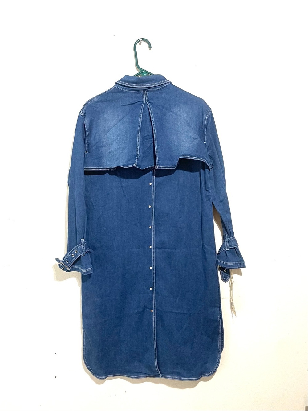 NWT Judy Blue Denim Trench Coat Size Large - Picture 6 of 8